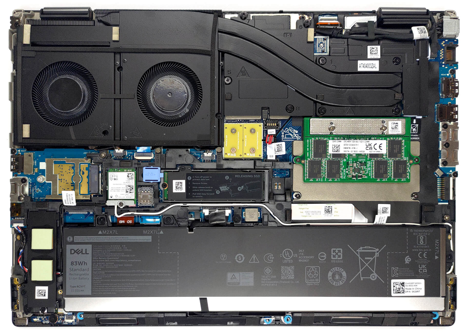 How to replace and fix Dell Precision 7670 7680 M7670 M7680 0GHPF7 DC020042Y00 battery cable (Dell Precision 16 7680)